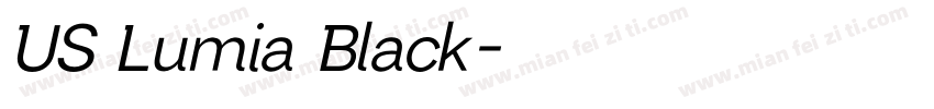 US Lumia Black字体转换